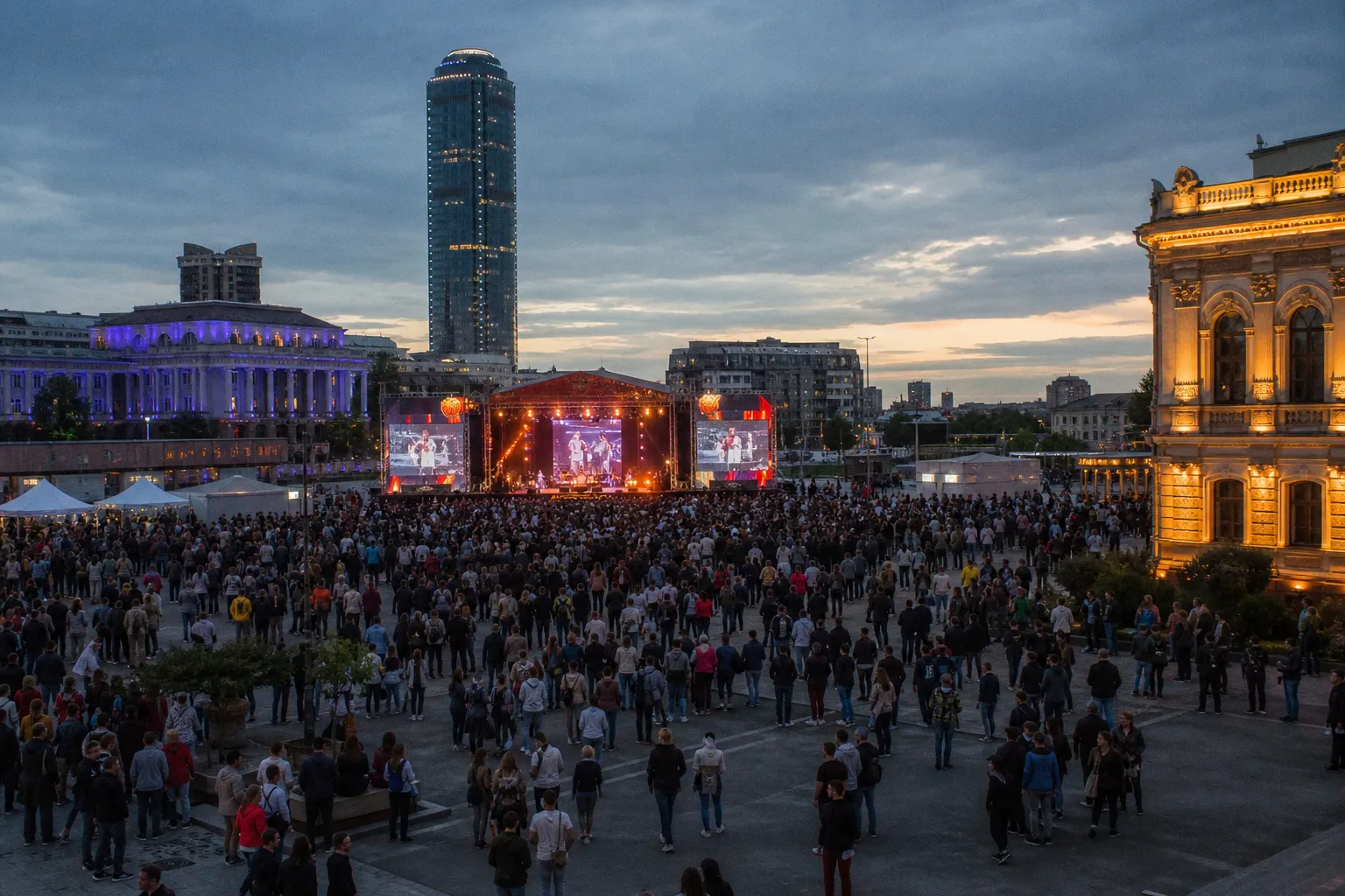 Полная программа, схемы перекрытий и концерты на День города в Екатеринбурге