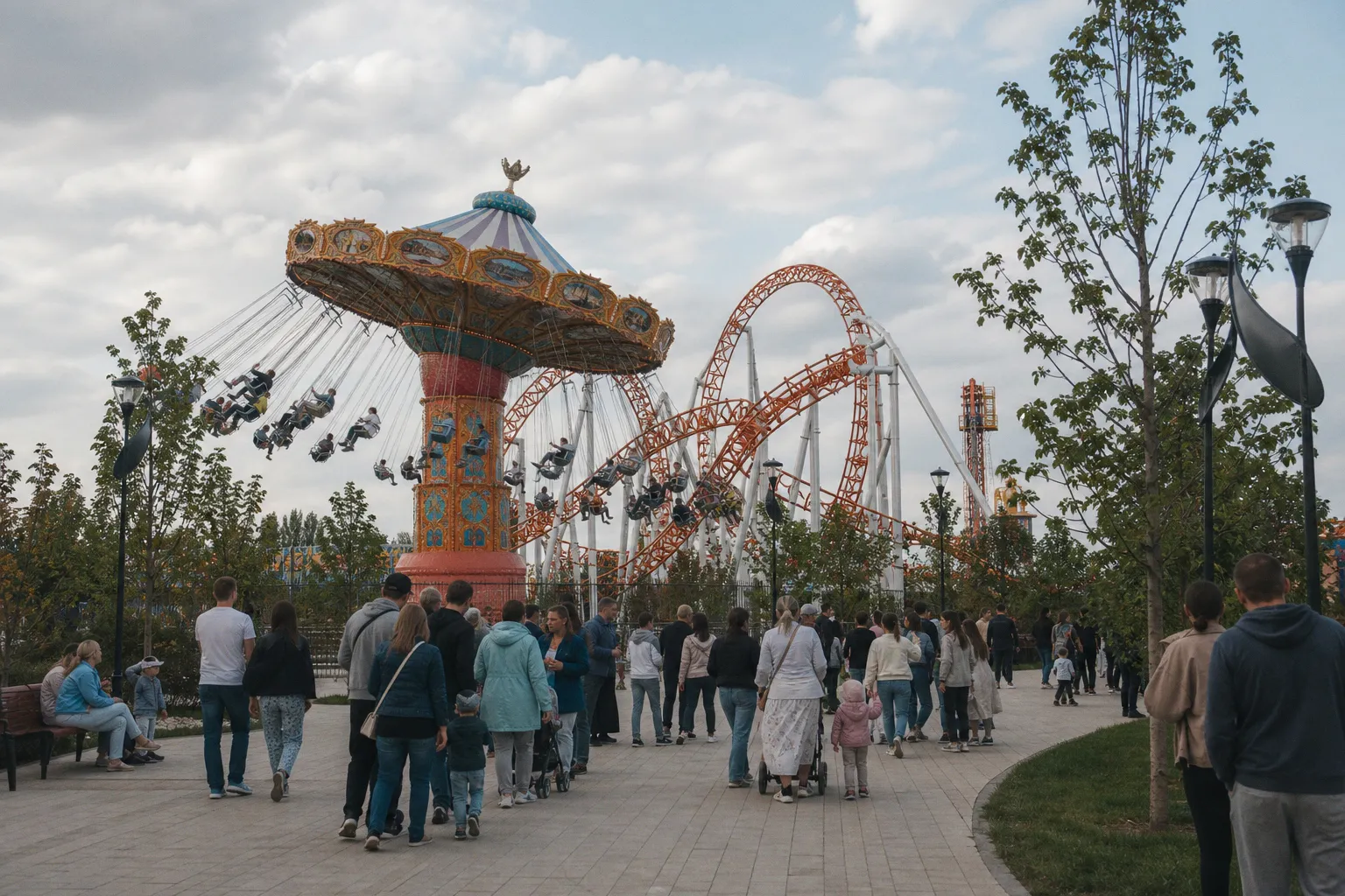 В «Острове мечты» открылся парк развлечений под открытым небом. Что там интересного